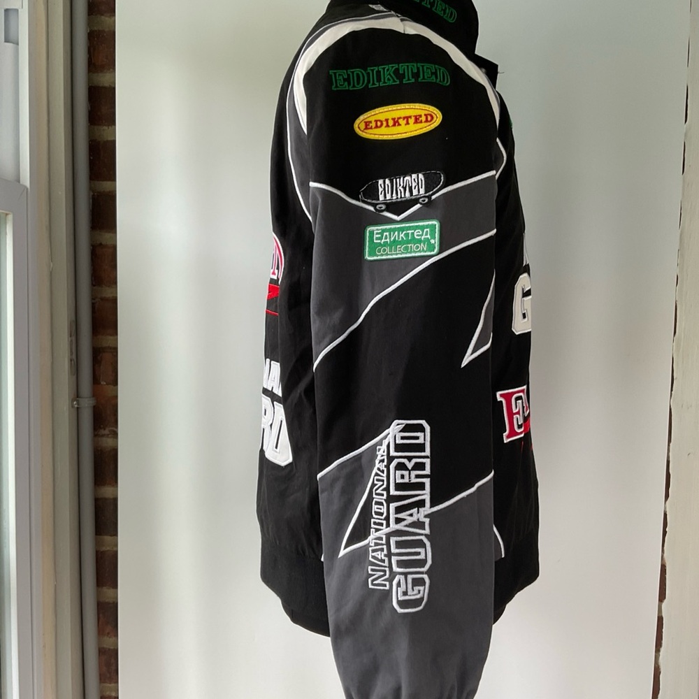 Edikted Rally Patch Racing Car Jacket Size Small - Picture 3 of 7